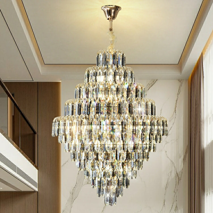 Extra Large Foyer Decorative Crystal Lighting Fixture Living Room ...