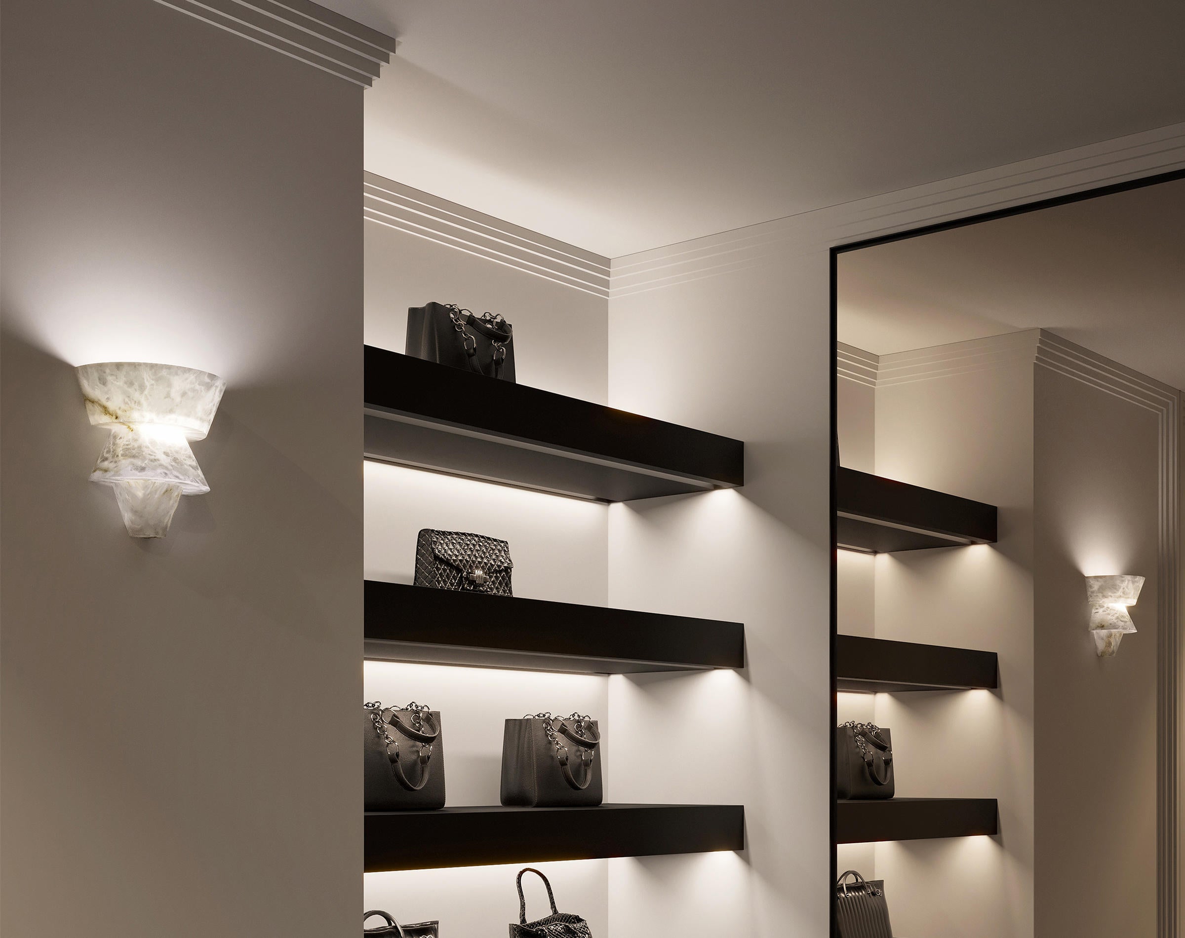 Alabaster Geometric Wall Sconce – Lumifys