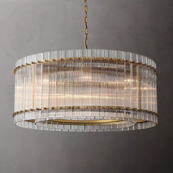 San Marc Handmade Glass Round Chandelier 37"