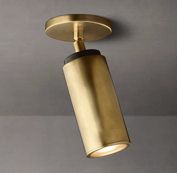 Champeaux Brass Pivoting Flushmount 4½”D