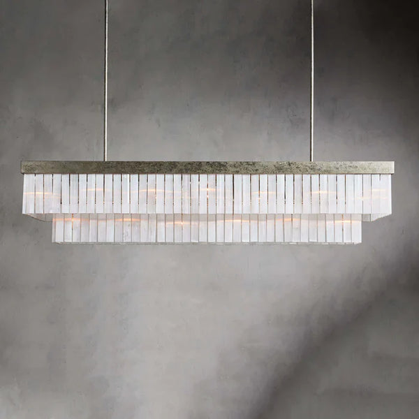Cameron Rectangular Selenite Chandelier