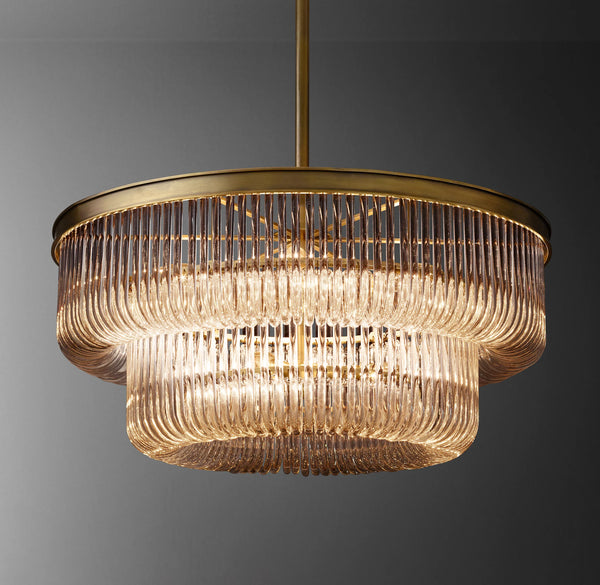 Bettina Crystal Large Pendant 30"D