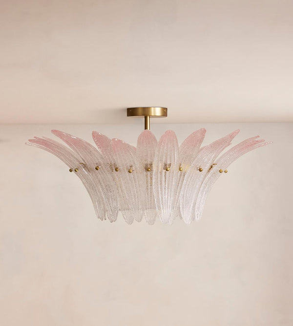 Treviso Semi-Flush, Pink