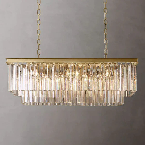 Odedon Franky Classicm Rectangular Chandelier 40"