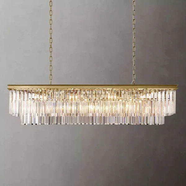 Odedon Franky Classicm Rectangular Chandelier 59"