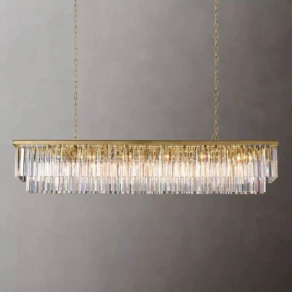 Odedon Franky Classicm Rectangular Chandelier 72"