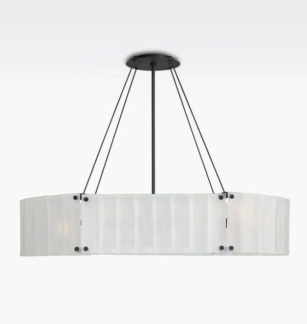 Marcellus Glass Linear Chandelier 48"
