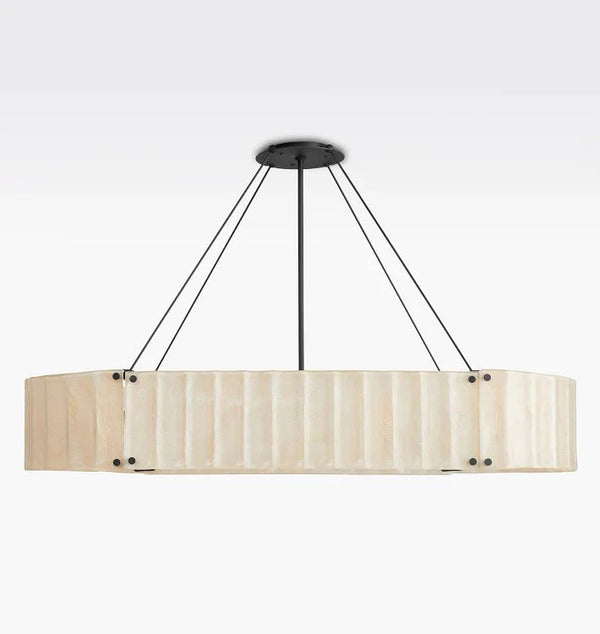 Marcellus Glass Linear Chandelier 60"