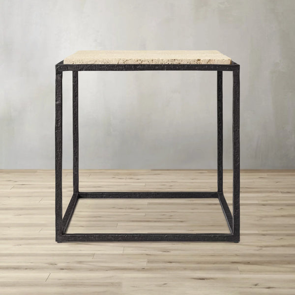 Salvador Stone Square Side Table