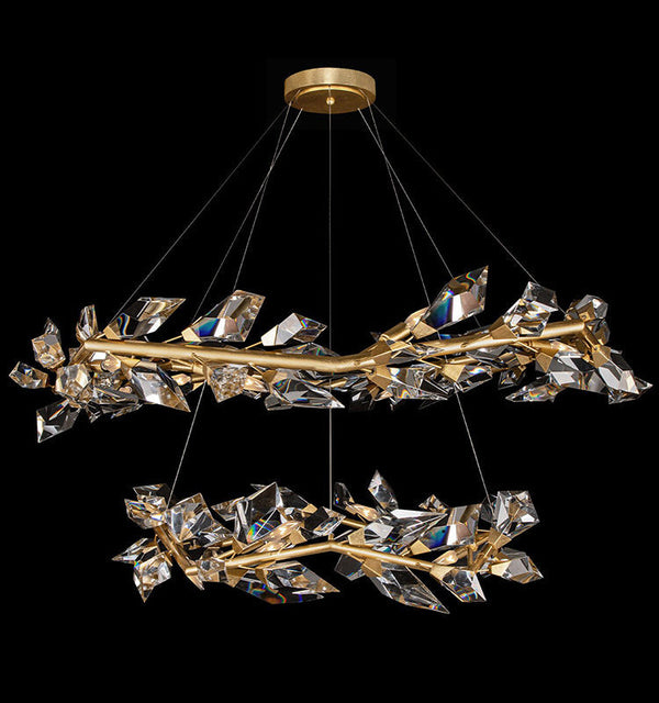 Adison 55" Round Crystal Chandelier