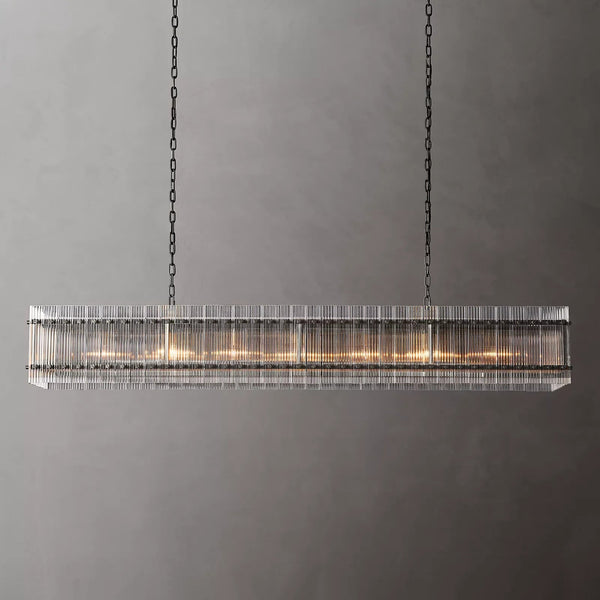 San Marc Handmade Glass Rectangle Chandelier 72"