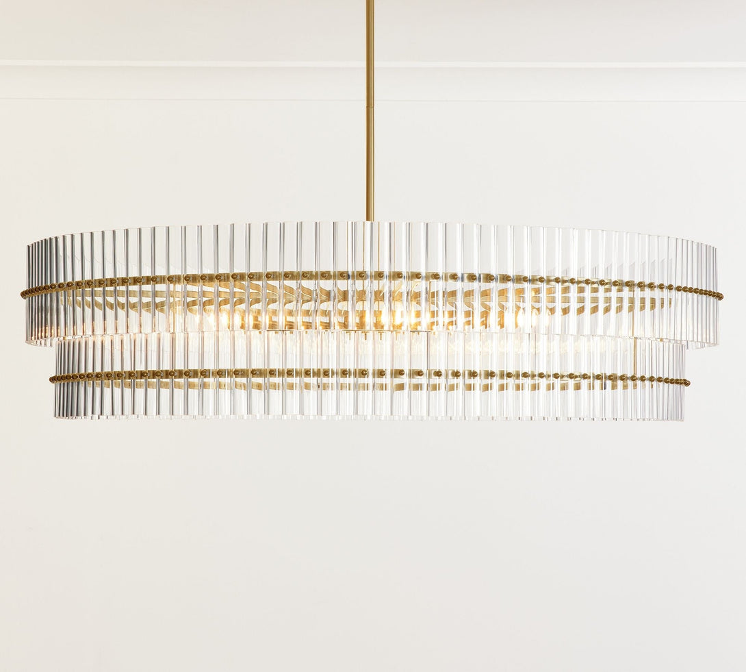 Molly Crystal Round Chandlier 29.5" 48"