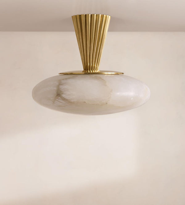 Tessa Alabaster Flush 13"W
