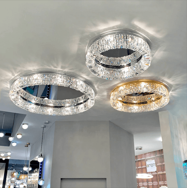 Specchi Round Chandelier  Flush Mount