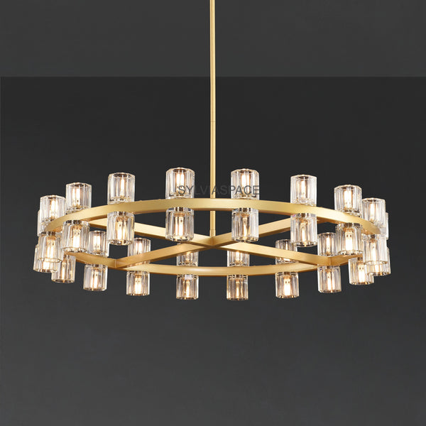 Arcachona  Led Round Chandelier For Crystal Cup 36" 48" 60" 72"D