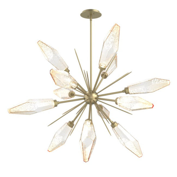 Elaris Rock Crystal Round Chandelier