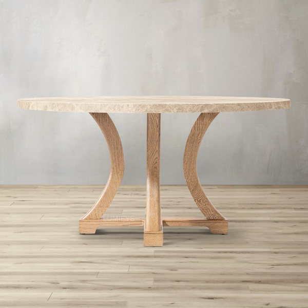 Genevieve Emperador Round Dining Table