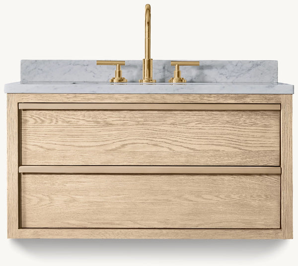 Bezier Single Floating Vanity