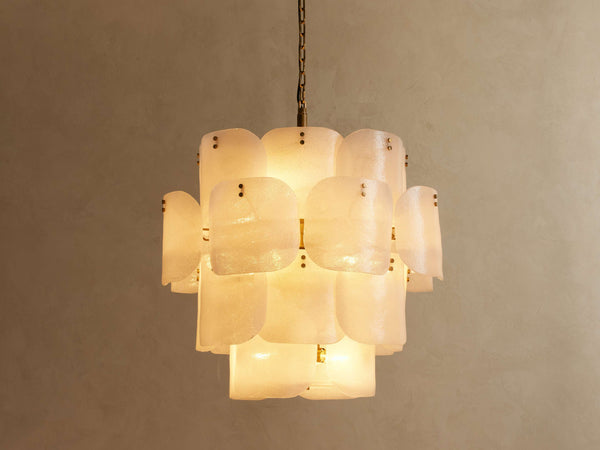 Blaire Round Glass Chandelier 32''D