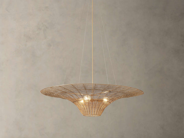 Mirza Caping Chandelier 48''D