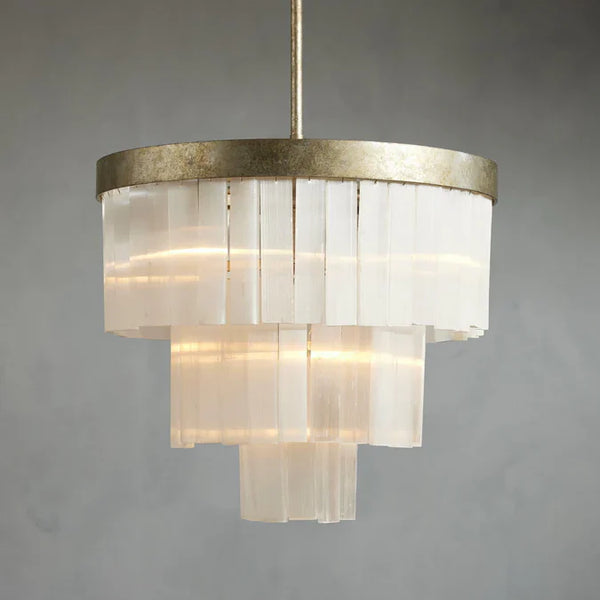 Cameron 3 Tier Selenite Chandelier