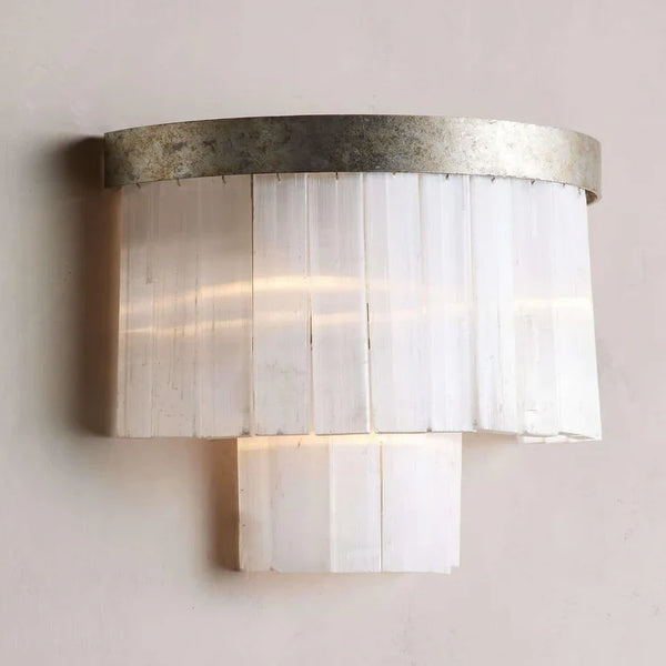 Cameron Selenite Wall Sconce