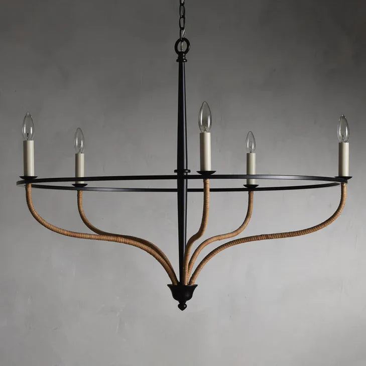 Rosalind Rattan Chandelier