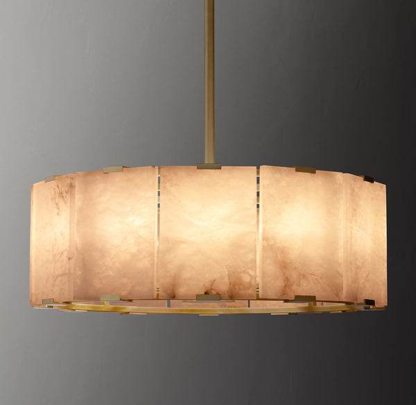 Blaire Alabaster Medium Chandelier 26"D