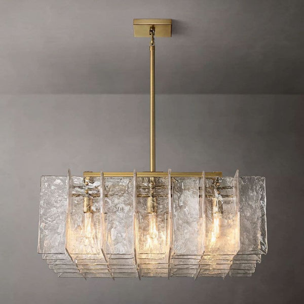 Lottice Square Chandelier 36"