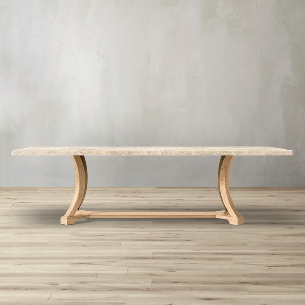 Genevieve Emperador Rectangular Dining Table