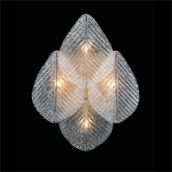 Frosted Glass Petal Wall Sconce