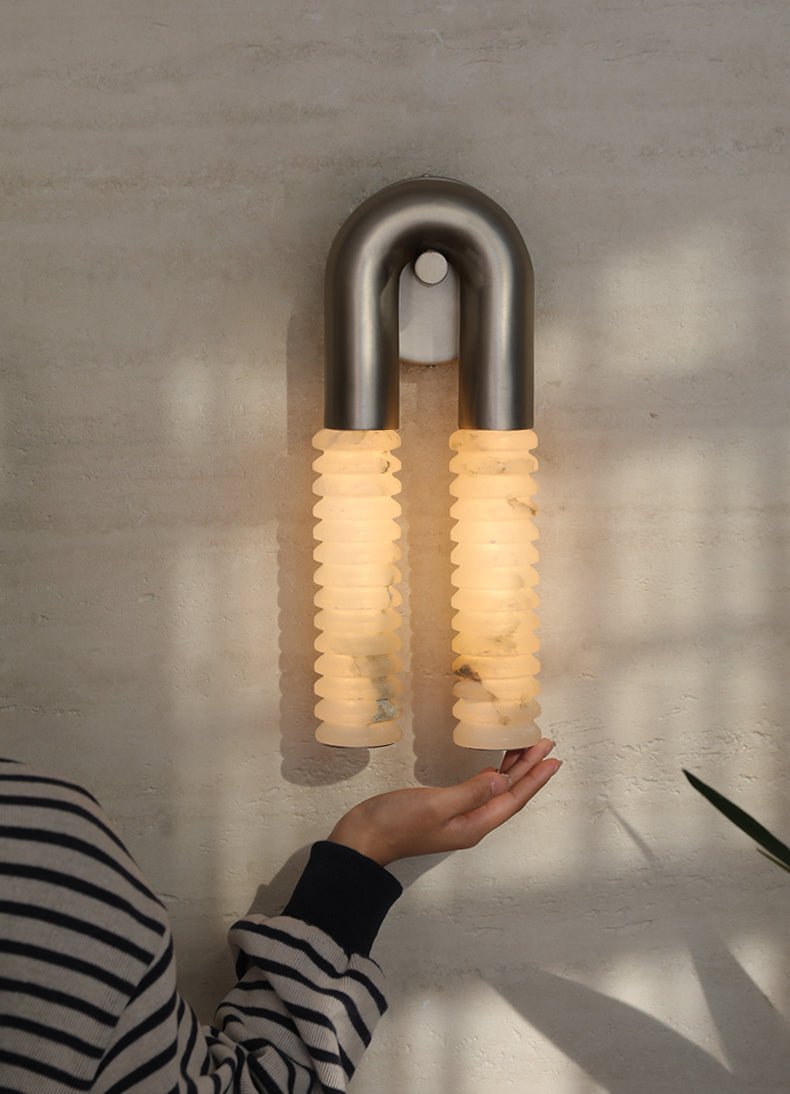 Outer Arc Ridge Arc Ridge Alabaster Wall Sconce – Lumifys