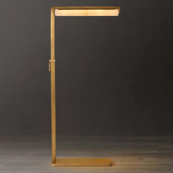 Audubon Alabaster Task Floor Lamp 51'' H