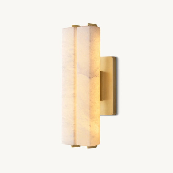 Audubon Alabaster Double Sconce 15'' 19'' 25''H