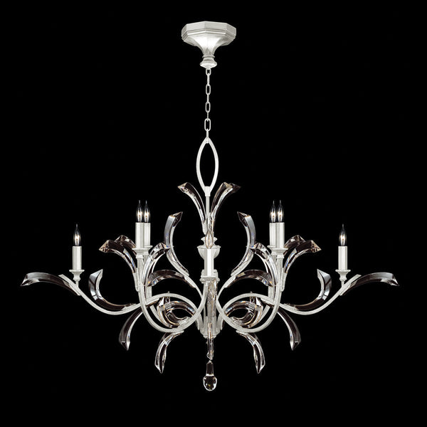 Lucea Beveled Arcs 8 - Light Chandelier