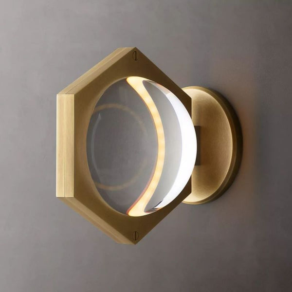 Ecatant Crystal Ball Wall Sconce