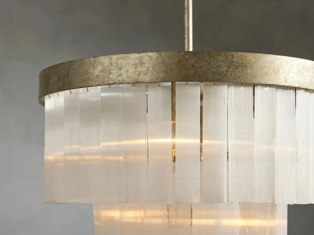 Cameron 3 Tier Selenite Chandelier – Lumifys