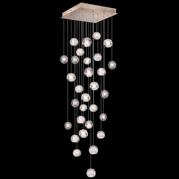 Vitrina Crystal Drop Orbs 30 Ball Large Chandelier