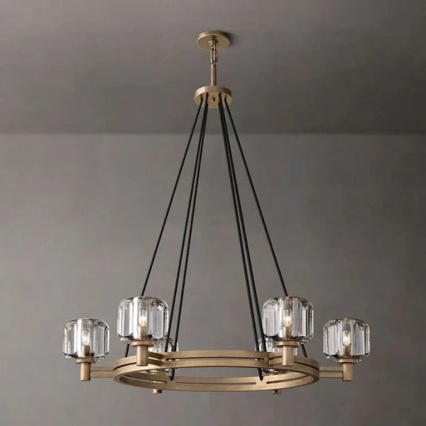 INTRODUC DEMARET ROUND CHANDELIER 36"