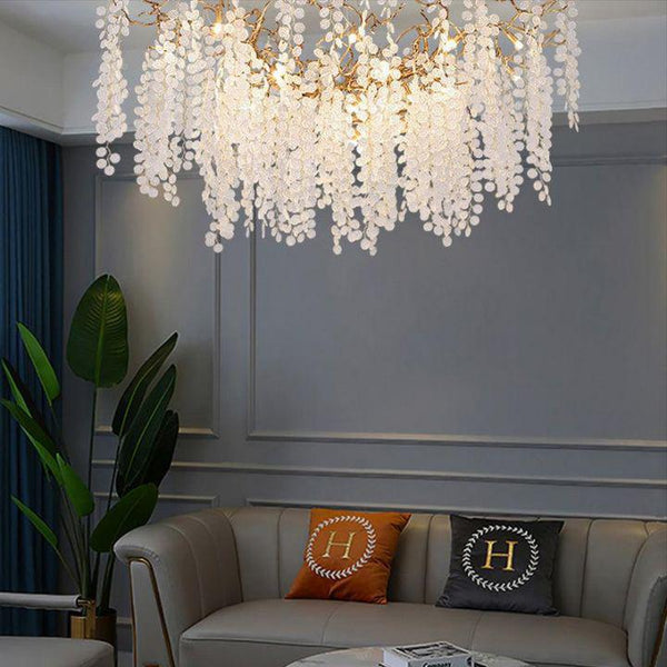Ardent Branch Crystal Modern Linear Chandelier