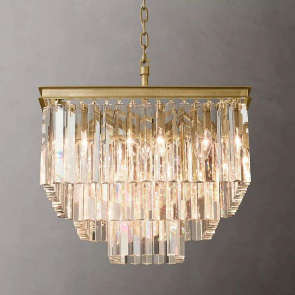 Odedon Franky Classicm Square Chandelier 22"