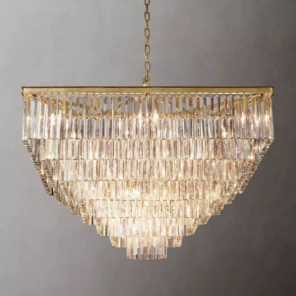 Odedon Franky Classicm Square Chandelier 47"