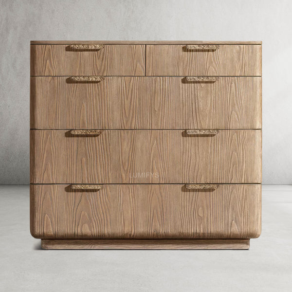 Cir Solid Wood 5-Drawer Dresser 50''W