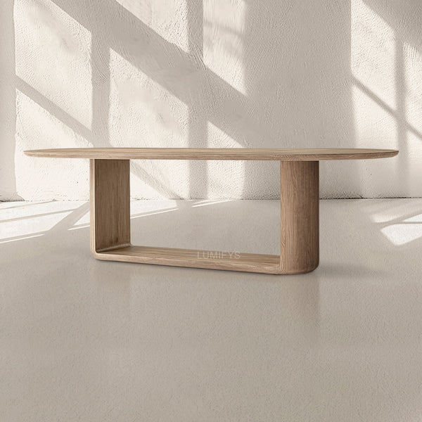 Cir Solid Wood Open Rectangular Dining Table 72'' 64'' 96'' 108'' 120'' 132''L