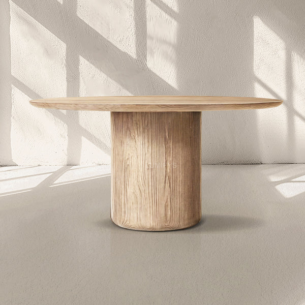 Cir Solid Wood Pedestal Round Dining Table 48''60''72''D