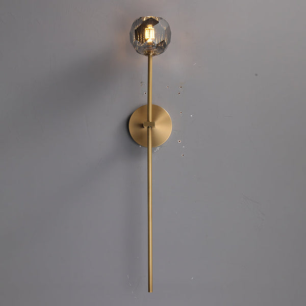 Bouble De Crystal Ball Single-Head Wall Sconce