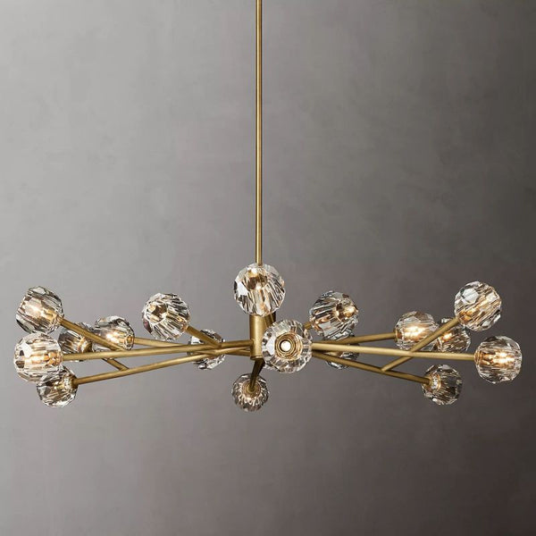 Bouble De Crystal Round Chandelier 60"