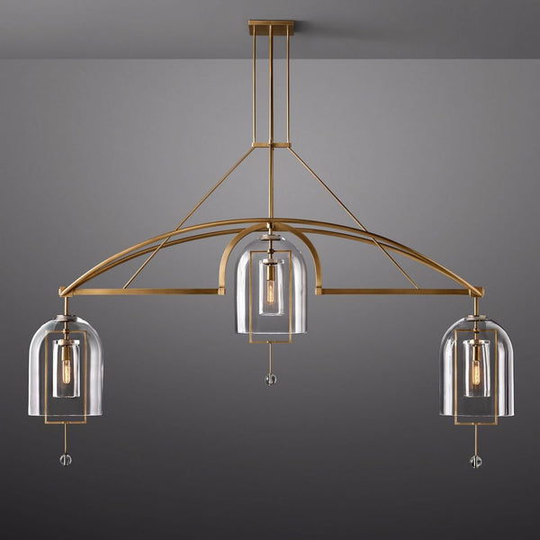 Fulcrumn Linear Glass Chandelier 85''