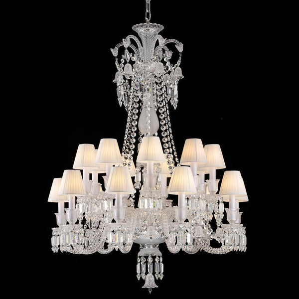 Auralite Classic Luxury Long Zenith Crystal Chandelier