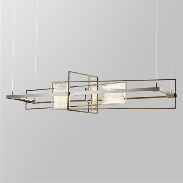 Paisley Glass Linear Pendant Light